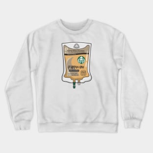 Toasted White Chocolate with Cold Brew Iced Coffee Drink IV Bag for medical and nursing students, nurses, doctors, and health workers who are coffee lovers Crewneck Sweatshirt